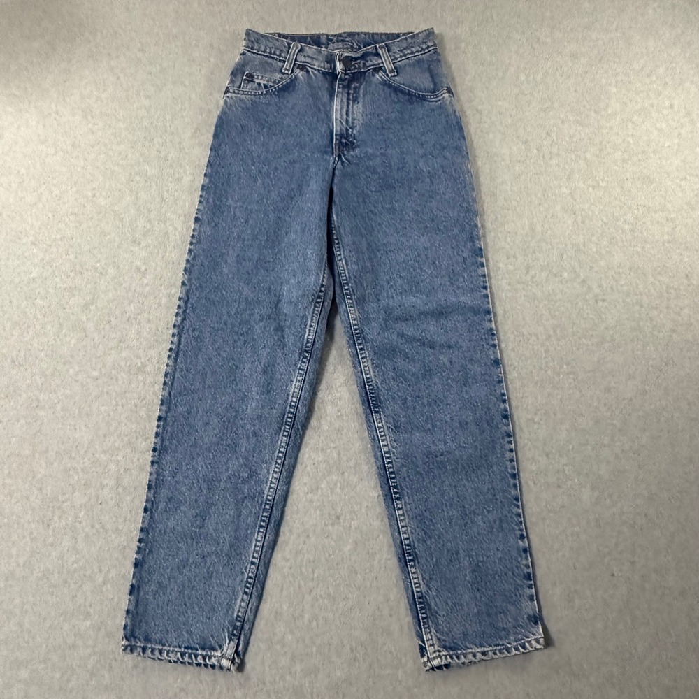 Vintage Levis 550 Student Loose Fit Orange Tab Jeans W26 L28 Medium Wash Denim